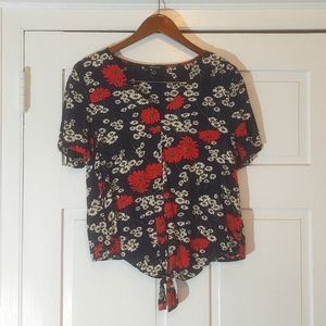 Madewell flowy short sleeve top